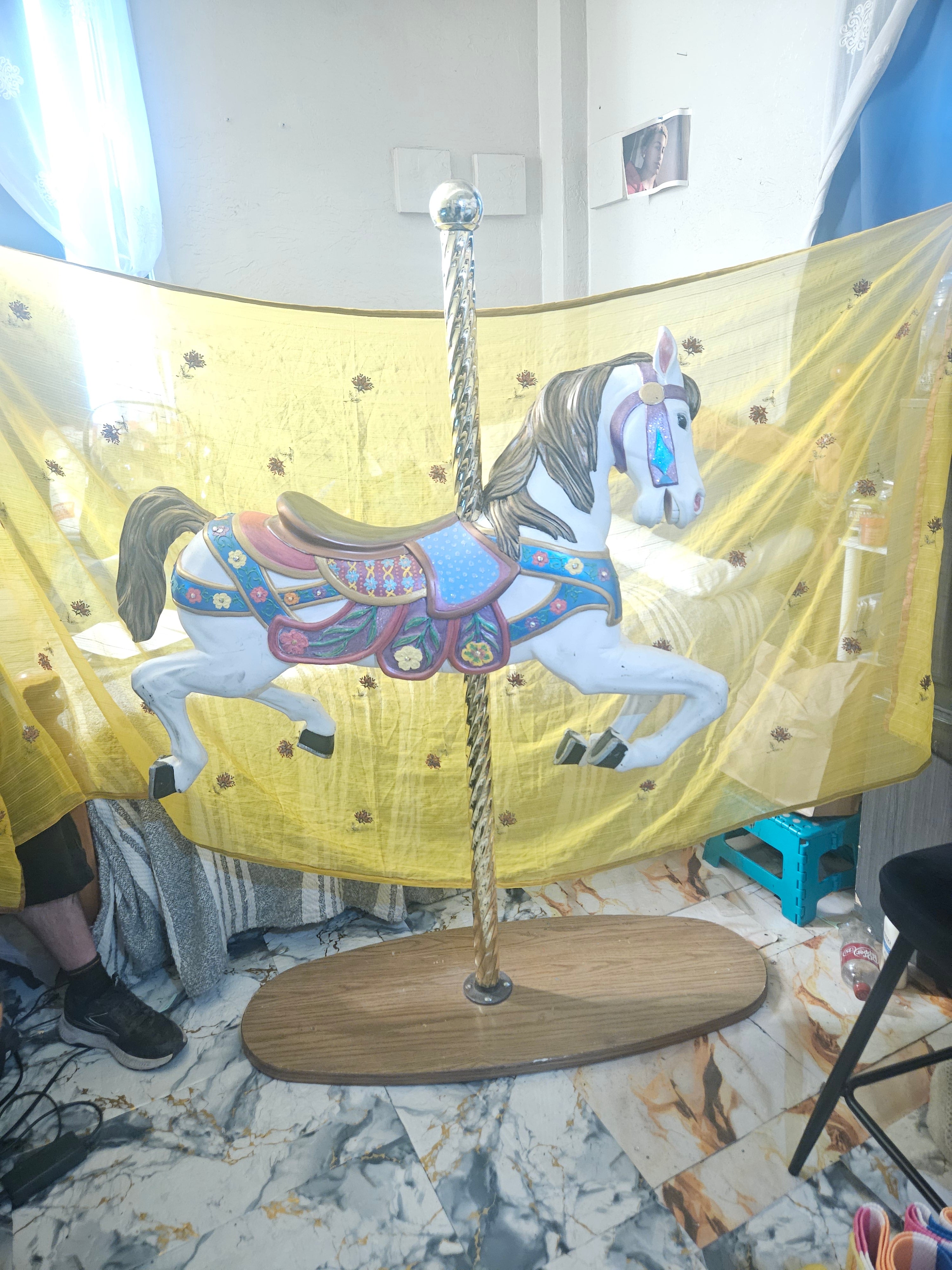 FULL SIZE VINTAGE HORSE CAROUSEL